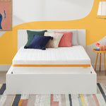 Load image into Gallery viewer, Medium Memory Foam Mattress on a box with pillows
